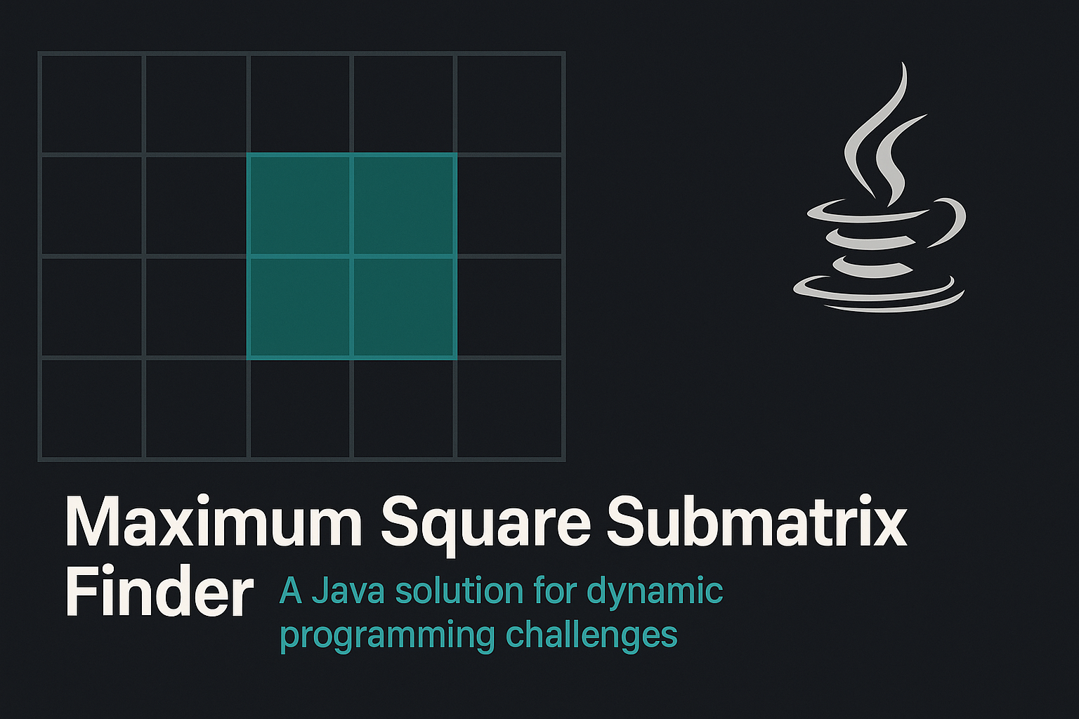 Maximum Square Submatrix Finder: Efficient Pattern Detection in Binary Matrices